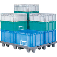 Syst&egrave;me de contenants d'exp&eacute;dition 4845 de StakPak Plus, 15" la x 24" p x 14,5" h, Bleu royal Southpoint Industrial Supply