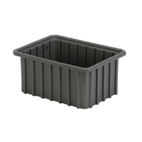 Contenant Divider Box, Poly&eacute;thyl&egrave;ne, 9,8" la x 7,3" p x 5" h, Gris Southpoint Industrial Supply
