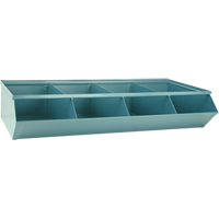Bacs sectionnels superposables, Cap. 100 lb, 37" la x 18-3/4" p x 7-1/2" h, Bleu Southpoint Industrial Supply