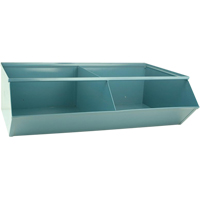 Bacs sectionnels superposables, Cap. 100 lb, 37" la x 24" p x 11" h, Bleu Southpoint Industrial Supply