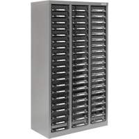 KPC-300 Parts Cabinet, Galvanized Steel, 60 Drawers, 21-3/10" x 10-2/5" x 36-9/10", Grey Southpoint Industrial Supply
