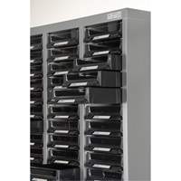 KPC-300 Parts Cabinet, Galvanized Steel, 60 Drawers, 21-3/10" x 10-2/5" x 36-9/10", Grey Southpoint Industrial Supply