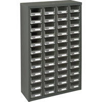 Casiers pour pi&egrave;ces KPC-400, Acier galvanis&eacute;, 48 tiroirs, 22-3/5" x 8-7/10" x 36-9/10", Gris Southpoint Industrial Supply
