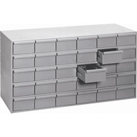 Casiers &agrave; tiroirs industriels, 30 tiroirs, 33-3/4" la x 17-1/4" p x 21-1/8" h, Gris Southpoint Industrial Supply