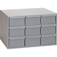 Industrial Drawer Cabinets, 9 Drawers, 17-1/4" W x 11-5/8" D x 10-7/8" H, Grey Southpoint Industrial Supply