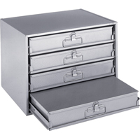 Compartment Box Cabinets, Steel, 4 Slots, 20" W x 15-3/4" D x 15" H, Grey Southpoint Industrial Supply