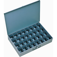 Boîtes &agrave; fond courb&eacute;, Acier, 32 compartiments, 18" la x 12" p, 3" h, Gris Southpoint Industrial Supply