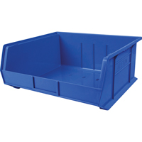 Plastic Bin, 16-1/2" W x 11" H x 18" D, Blue CB117 | Southpoint Industrial Supply