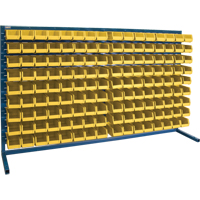 Rayonnage &agrave; persienne avec bacs, 144 bacs, 72" la x 15" p x 40" h Southpoint Industrial Supply