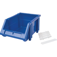 Bac empilable & &agrave; suspendre, 4-13/16" la, 3-3/16" h x 7-1/8" p, Bleu Southpoint Industrial Supply