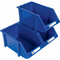 Bac empilable & &agrave; suspendre, 4-13/16" la, 3-3/16" h x 7-1/8" p, Bleu Southpoint Industrial Supply