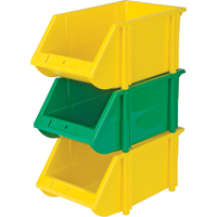 Stack & Hang Bin, 5-7/8" W x 4-11/16" H x 9-13/16" D, Yellow Southpoint Industrial Supply