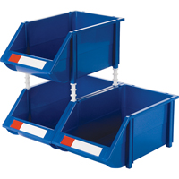 Stack & Hang Bin, 8-3/16" W x 6-3/16" H x 14" D, Blue Southpoint Industrial Supply