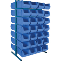 Support stationnaire deux c&ocirc;t&eacute;s pour bacs, 36" la x 24" p x 61" h, 56 bacs Southpoint Industrial Supply