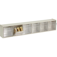 Tip-Out Bins Modular Storage System, 23-5/8" W x 3-5/8" D x 4-1/2" H, 6 Drawers Southpoint Industrial Supply