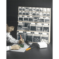 Tip-Out Bins Modular Storage System, 23-5/8" W x 2-1/2" D x 3-1/8" H, 9 Drawers Southpoint Industrial Supply