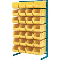 Support stationnaire pour bacs &agrave; un c&ocirc;t&eacute;, 36" la x 12" p x 61" h, 28 bacs Southpoint Industrial Supply