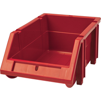 Bac empilable & &agrave; suspendre, 4-13/16" la, 3-3/16" h x 7-1/8" p, Rouge Southpoint Industrial Supply