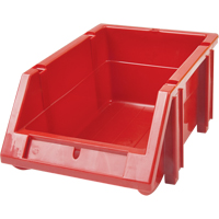 Stack & Hang Bin, 5-7/8" W x 4-11/16" H x 9-13/16" D, Red Southpoint Industrial Supply