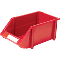 Stack & Hang Bin, 8-3/16" W x 6-3/16" H x 14" D, Red Southpoint Industrial Supply