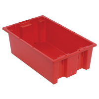 Stack & Nest Totes, 6" x 18" x 11", Red Southpoint Industrial Supply