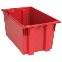 Contenants Stack & Nest, 9" x 18" x 11", Rouge Southpoint Industrial Supply