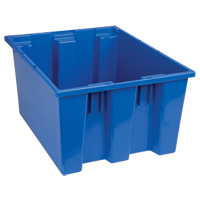 Contenants Stack & Nest, 10" x 19,5" x 15,5", Bleu Southpoint Industrial Supply