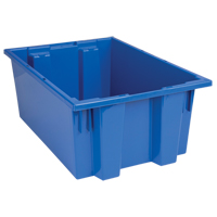 Contenants Stack & Nest, 8" x 19,5" x 13,5", Bleu Southpoint Industrial Supply
