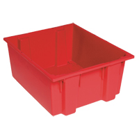 Contenants Stack & Nest, 8" x 19,5" x 13,5", Rouge Southpoint Industrial Supply