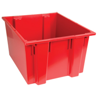 Stack & Nest Totes, 13" x 23.5" x 19.5", Red Southpoint Industrial Supply