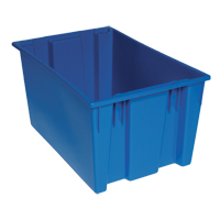 Contenants Stack & Nest, 15" x 29,5" x 19,5", Bleu Southpoint Industrial Supply