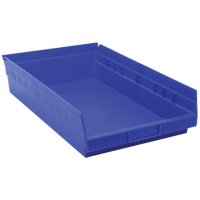 Bacs de rangement pour tablettes, 11-1/8" la x 4" H x 17-7/8" p, Bleu, Capacit&eacute; 40 lb Southpoint Industrial Supply