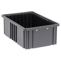Bacs divisibles conducteurs, Polypropyl&egrave;ne, 10-7/8" la x 16-1/2" p x 6" h, Noir Southpoint Industrial Supply