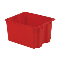 Contenants Stack-N-Nest Polylewton, 12" x 21" x 17", Rouge Southpoint Industrial Supply