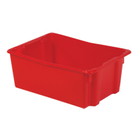 Contenants Stack-N-Nest Polylewton, 10,5" x 26,1" x 18,7", Rouge Southpoint Industrial Supply