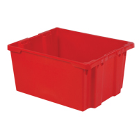 Contenants Stack-N-Nest Polylewton, 15,1" x 30,1" x 24", Rouge Southpoint Industrial Supply