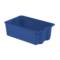 Contenants Stack-N-Nest Polylewton, 7,9" x 24" x 14,1", Bleu Southpoint Industrial Supply