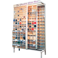 Free Standing Slider System, 48" W x 18" D x 77" H, 56 Bins Southpoint Industrial Supply