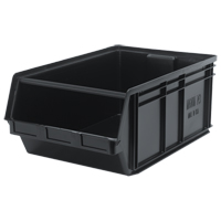 MAGNUM Bin, 11-7/8" H x 18-3/8" W x 29" D, 150 lbs. Capacity, Black Southpoint Industrial Supply