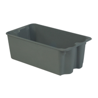 Stack-N-Nest<sup>®</sup> Plexton Containers, 16.9" W x 30.6" D x 11.1" H, Grey CD204 | Southpoint Industrial Supply
