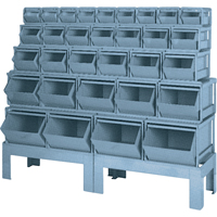 Pre-Engineered Bin Combinations, 1000 lbs. Cap., 68" W x 19-1/2" D x 55 1/4" H, Blue CD379 | Southpoint Industrial Supply
