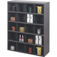Armoires pour bacs de rangement, Acier, 20 tiroirs, 33-3/4" x 12" x 42", Gris Southpoint Industrial Supply