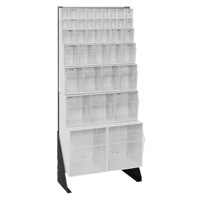 Tip-Out Bins Stand, 23-5/8" W x 8" D x 52" H, 38 Drawers Southpoint Industrial Supply