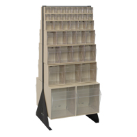 Tip-Out Bins Stand, 23-5/8" W x 16" D x 52" H, 76 Drawers Southpoint Industrial Supply