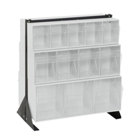 Tip-Out Bins Stand, 23-5/8" W x 16" D x 28" H, 24 Drawers Southpoint Industrial Supply