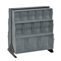 Tip-Out Bins Stand, 23-5/8" W x 16" D x 28" H, 24 Drawers Southpoint Industrial Supply