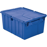 Contenants de distribution Flipak en plastique poly&eacute;thyl&egrave;ne (PE), 11,8" x 9,8" x 7,7", Bleu Southpoint Industrial Supply