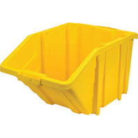 Jumbo Plastic Bin, 15-1/2" W x 13" H x 25" D, Yellow, 200 lbs. Capacity Southpoint Industrial Supply