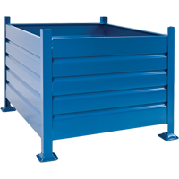 Bulk Stacking Containers, 30" H x 34.5" W x 40.5" D, 4500 lbs. Capacity Southpoint Industrial Supply