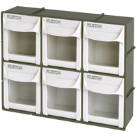 Heavy-Duty Tilt Bin, 11-3/4" W x 3-1/2" D x 9-3/4" H, 6 Drawers Southpoint Industrial Supply